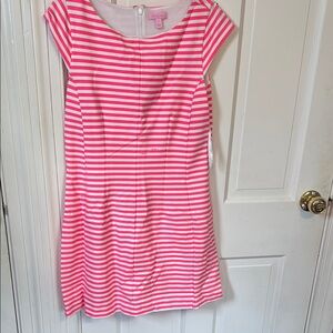 Lilly Pulitzer Pink and White Striped Kids Dress